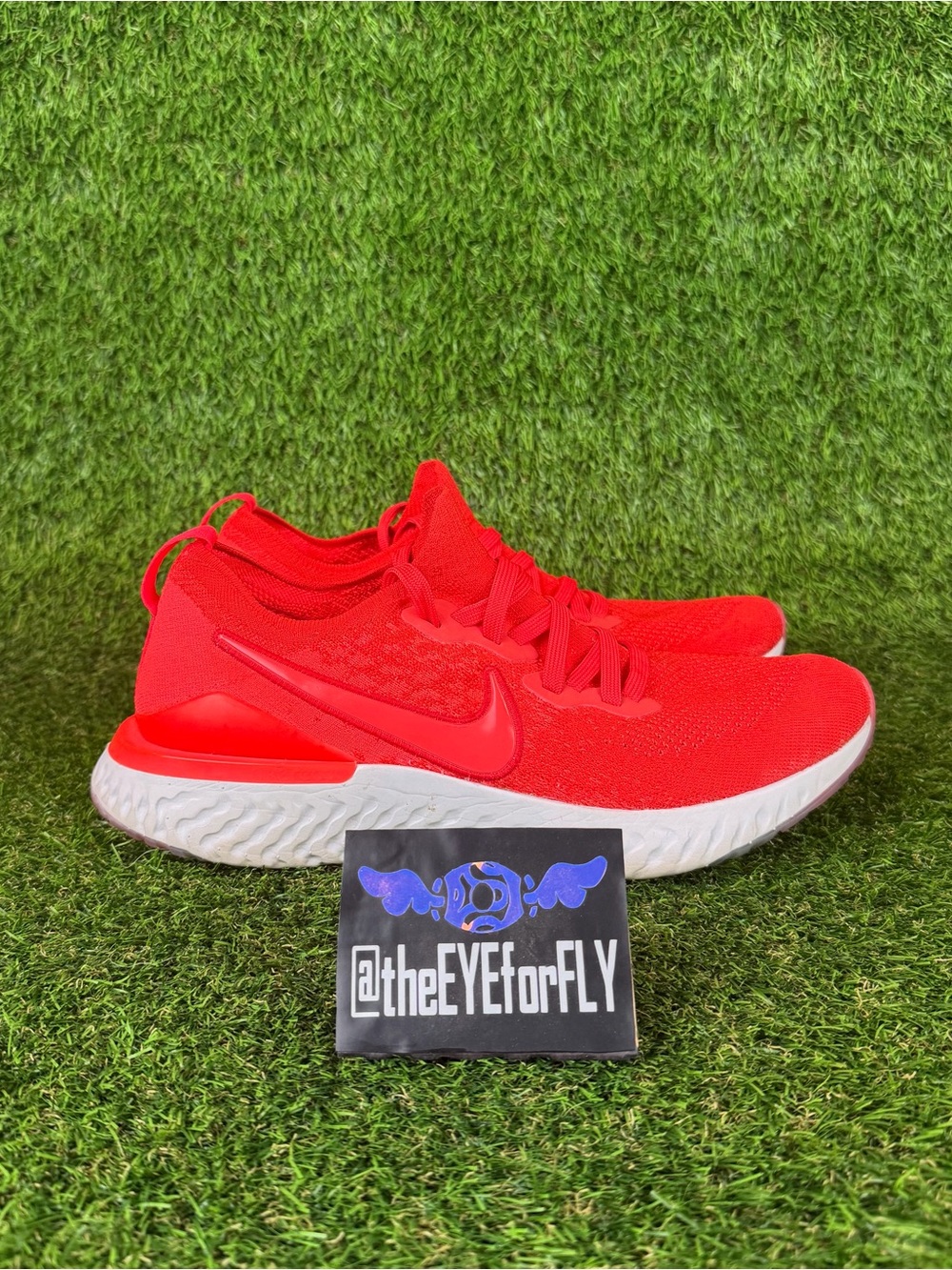 Nike Epic React Flyknit 2 Running Shoes Bright Chile Red BQ8928-601 Men’s 11